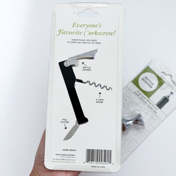 True wine Corkscrew and bottle stopper - Picture 4 of 4